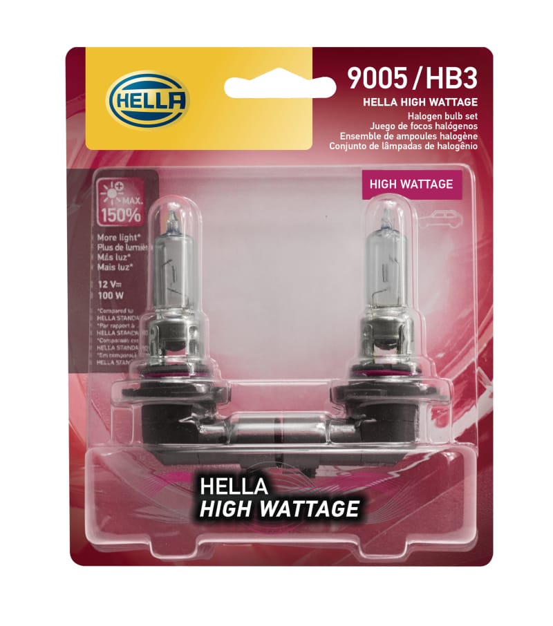 Hella HB3 9005 12V 100W P2OD T4 High Wattage Bulbs (Pair) thumbnail 3