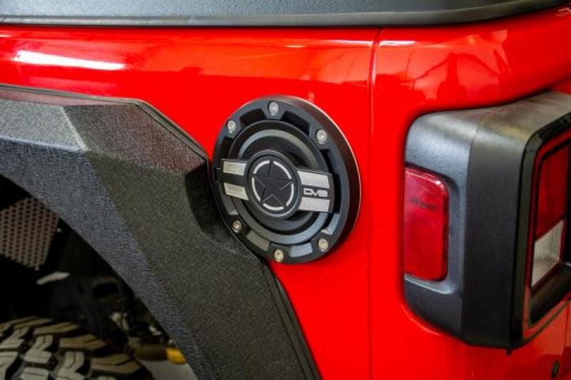 DV8 Offroad 2018+ Jeep JL Aluminum Fuel Door for 20-Pres Wrangler thumbnail 2