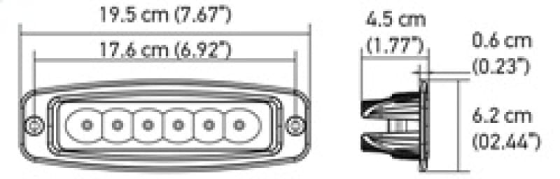 Hella Value Fit Mini 6in LED Light Bar - Flood thumbnail 3