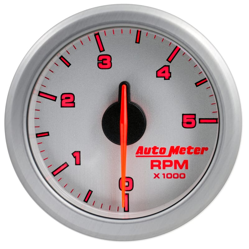 Autometer Airdrive 2-1/6in Tachometer Gauge 0-5K RPM - Silver thumbnail 6