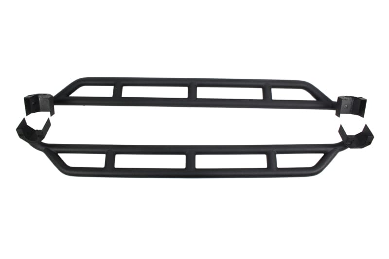 Fishbone Offroad 07-18 Jeep JK 4 Door Wrangler JK Steel Rock Sliders - Blk Textured Powdercoat thumbnail 2