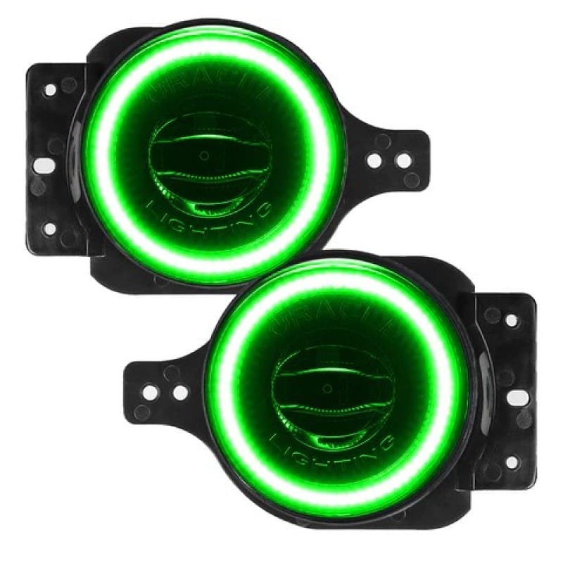 Oracle Jeep Wrangler JL/Gladiator JT Sport High Performance W LED Fog Lights - Green thumbnail 2
