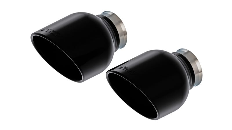 Borla 15-24 Dodge Charger V8 / 2023 Chrysler 300C T-304 SS Tips 5in Outlet - Black Chrome thumbnail 2