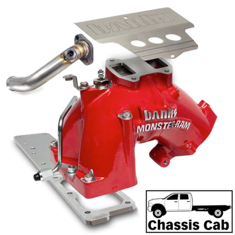 Banks Power 13-18 Dodge RAM 6.7L Monster-Ram Intake System W/Fuel Line-Chassis Cab Red thumbnail 2