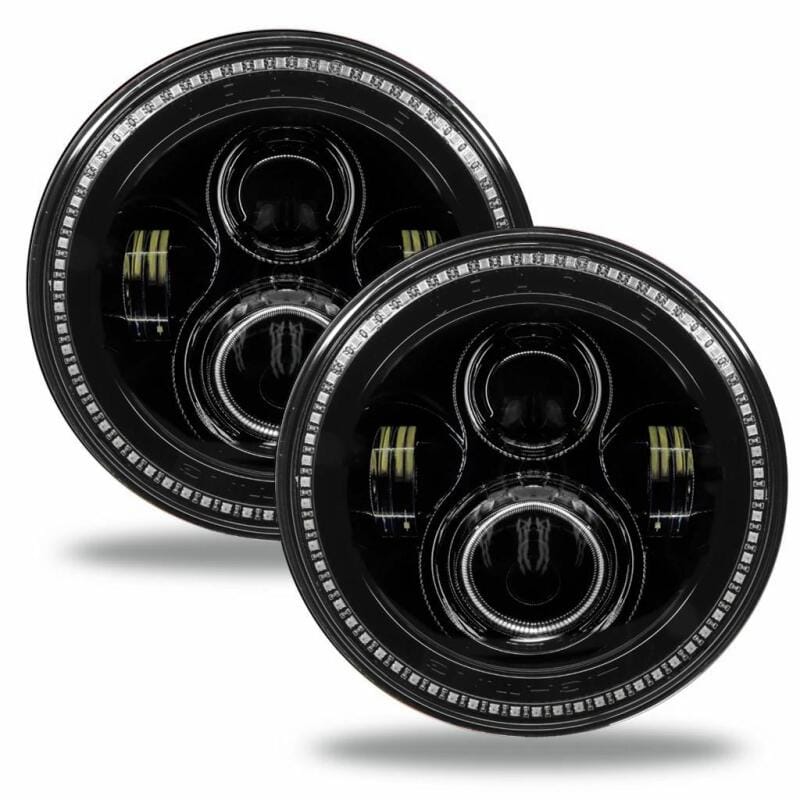 Oracle Jeep Wrangler JL/Gladiator JT 7in. High Powered LED Headlights (Pair) - Dynamic thumbnail 3