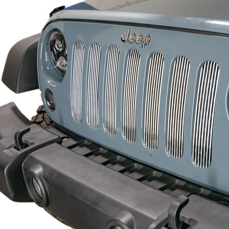 DV8 Offroad 2007-2018 Jeep JK Polished Grille Inserts thumbnail 6