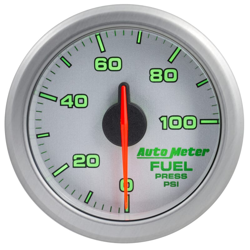 Autometer Airdrive 2-1/6in Fuel Pressure Gauge 0-100 PSI - Silver thumbnail 3