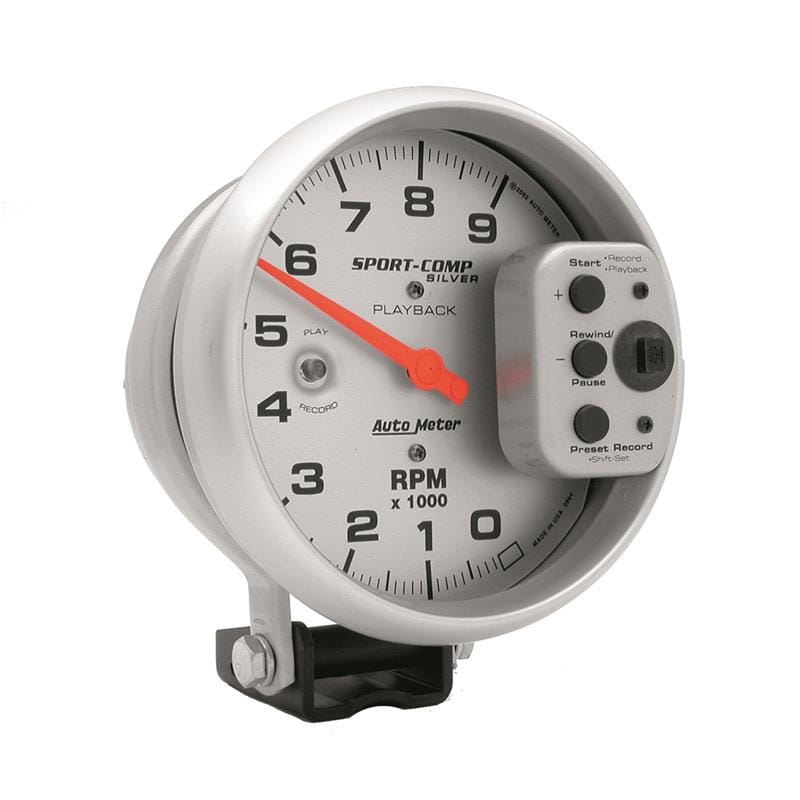 AutoMeter Gauge Tachometer 5in. 9K RPM Pedestal W/ RPM Playback Ultra-Lite