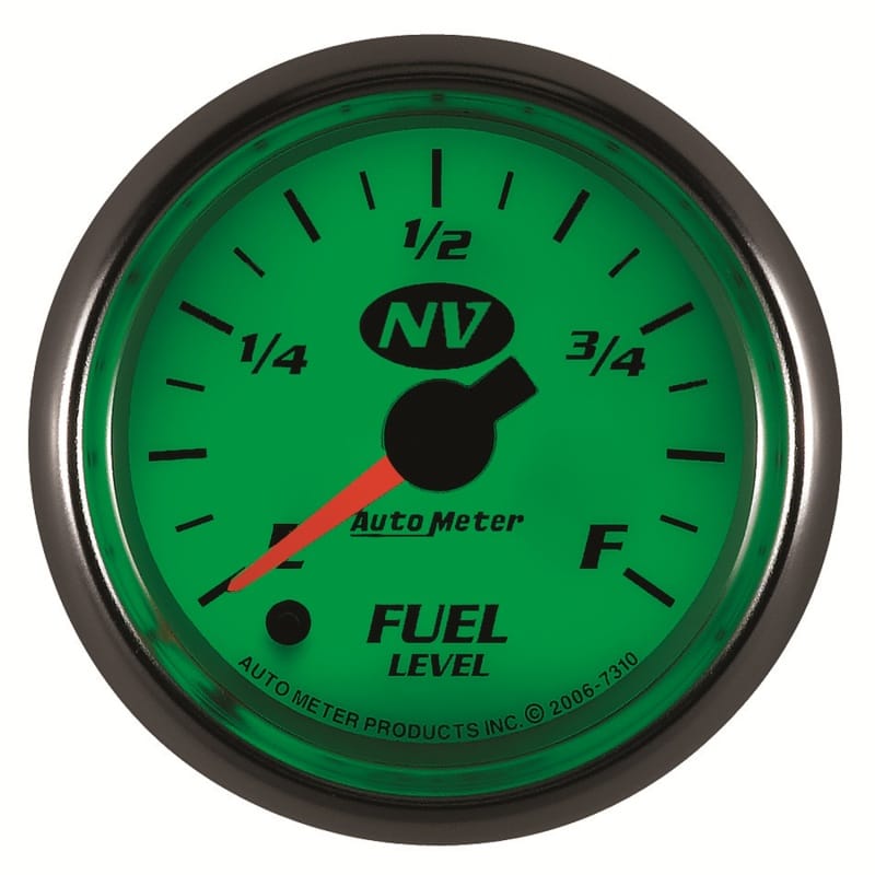 AutoMeter Gauge Fuel Level 2-1/16in. 0-280 Ohm Programmable NV thumbnail 2