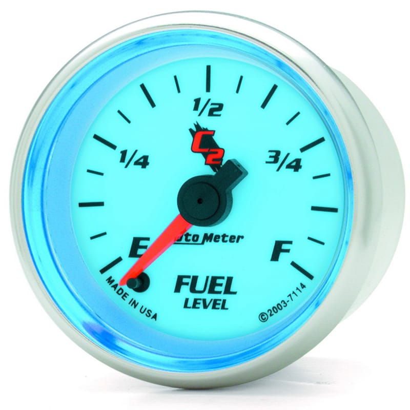 Autometer C2 52mm Electronic Programmable Empty to Full Fuel Level Gauge thumbnail 2
