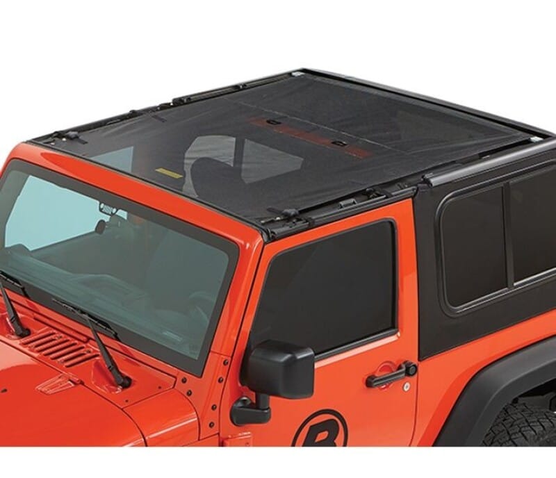 Bestop 07-18 Jeep Wrangler JK 2-Door Sun Safari Bikini (Mesh)