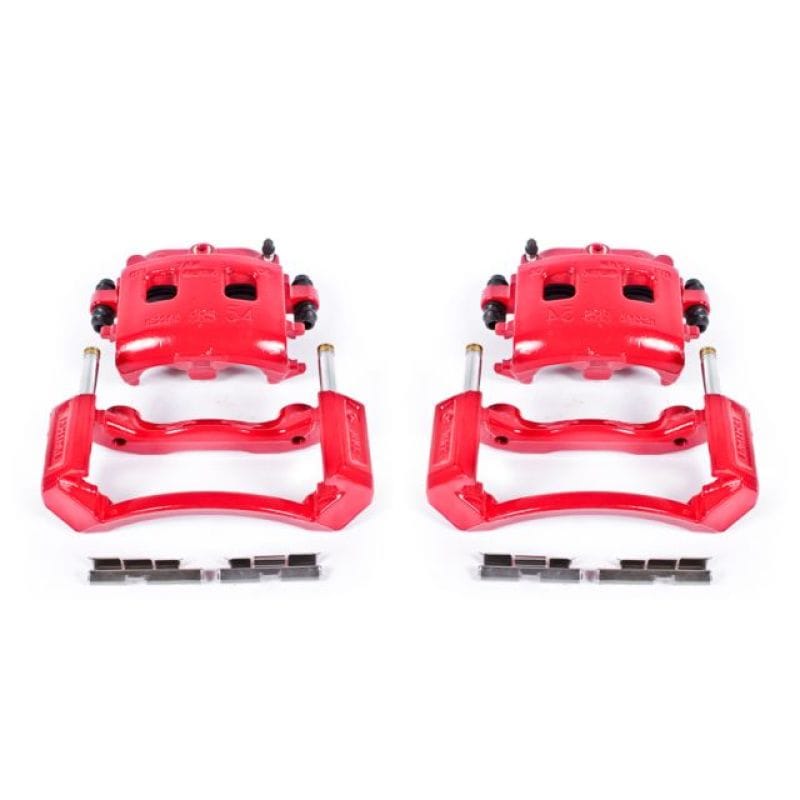 Power Stop 02-05 Dodge Ram 1500 Front Red Calipers w/Brackets - Pair