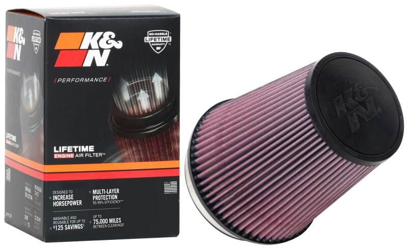 K&N Universal Tapered Filter 6in Flange ID x 7.5in Base OD x 5in Top OD x 8in Height thumbnail 5