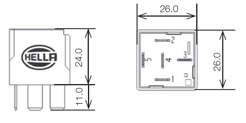 Hella Relay 12V 20/40A Spdt Res - 007794027 thumbnail 2