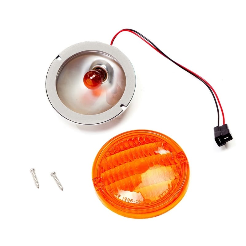 Omix Park Lamp Assembly Amber 76-86 Jeep CJ Models