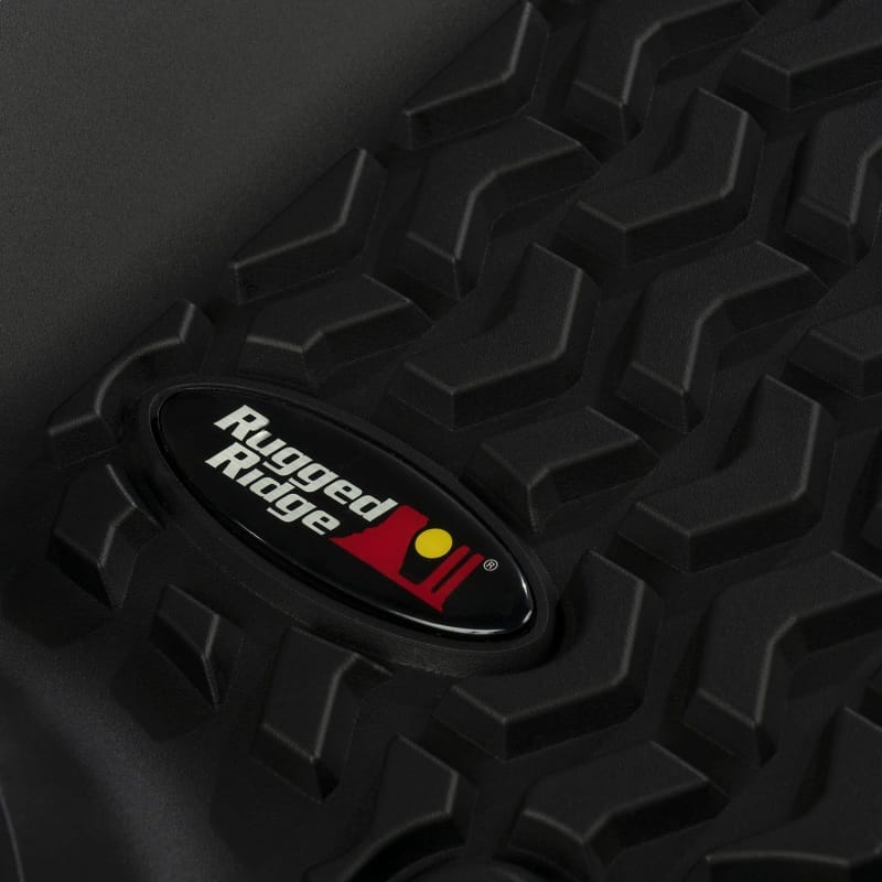 Rugged Ridge Floor Liner Rear Black 2018-2020 Jeep Wrangler JL 2 Dr thumbnail 2
