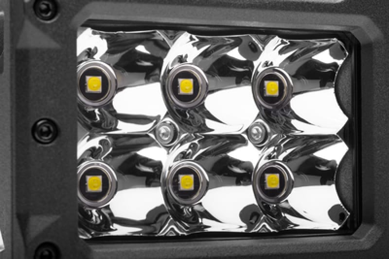 Go Rhino Xplor Bright Series Rectangle LED Spot Light Kit (Surface/Thread Stud Mnt) 4x3 - Blk (Pair) thumbnail 3