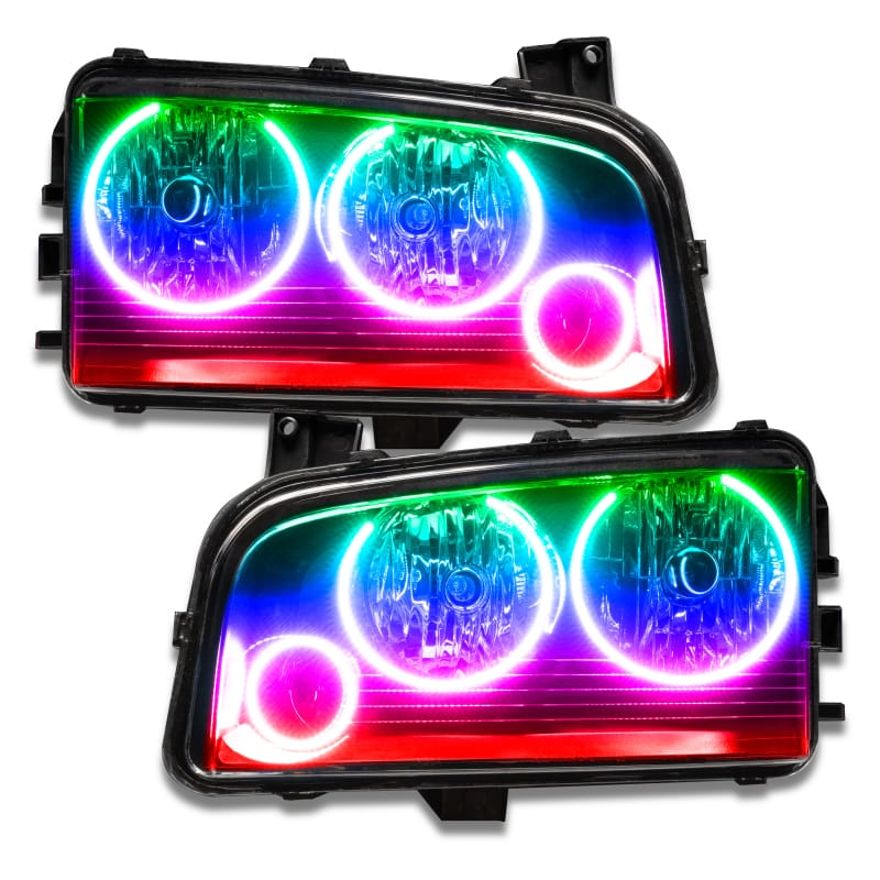 Oracle Dodge Charger 05-10 Triple Ring Halo Kit - ColorSHIFT thumbnail 2