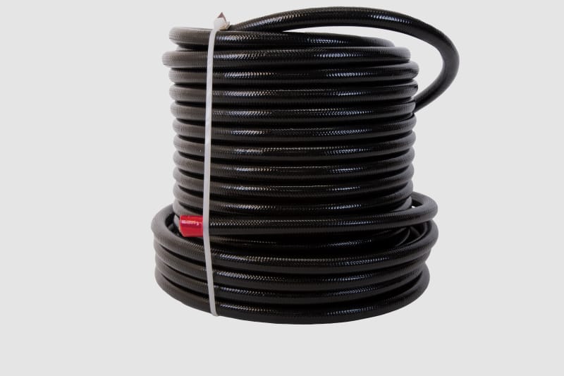 Aeromotive PTFE SS Braided Fuel Hose - Black Jacketed - AN-06 x 20ft thumbnail 2
