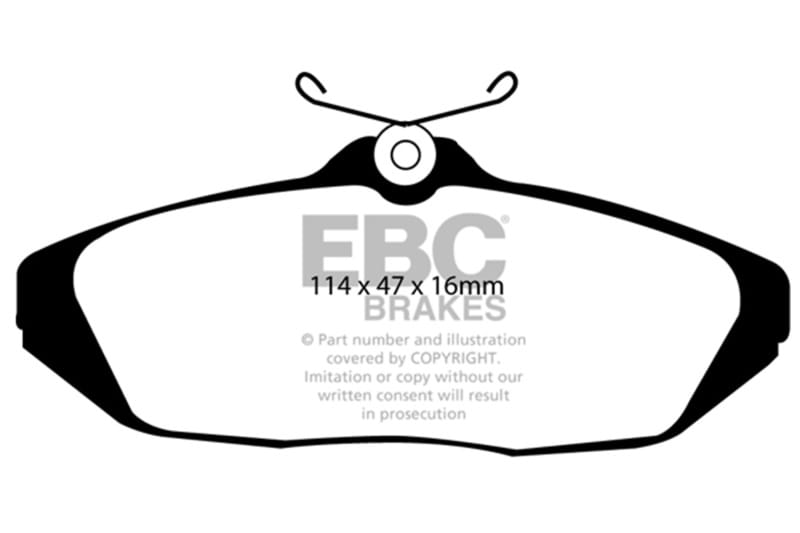 EBC 01-02 Dodge Viper 8.0 Bluestuff Rear Brake Pads thumbnail 3