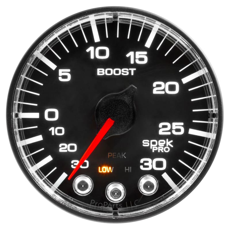 Autometer Spek-Pro 52.4mm 30inHG-30PSI Digital Stepper Motor Vac/Boost Gauge thumbnail 3