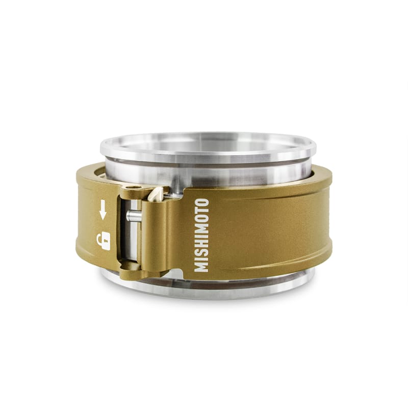 Mishimoto 3.0in Quick Release Clamp Assembly - Gold thumbnail 2