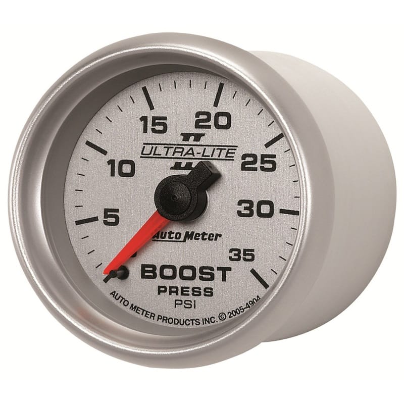 Autometer UL II Boost Gauge 2-1/16in Mechanical Pressure Ultra-Lite Gauge 35PSI thumbnail 2