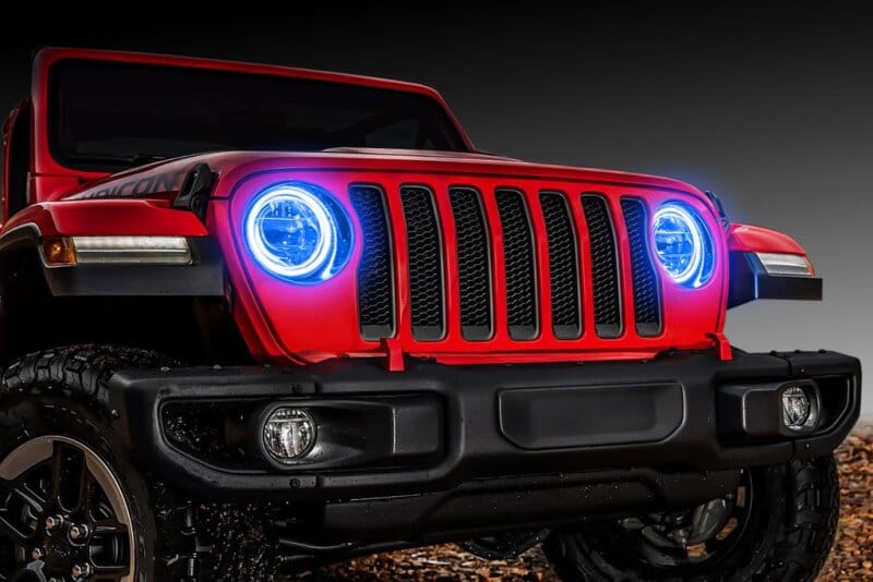ORACLE Lighting Jeep Wrangler JL/Gladiator JT LED Surface Mount Headlight Halo Kit - 1214-002 thumbnail 3