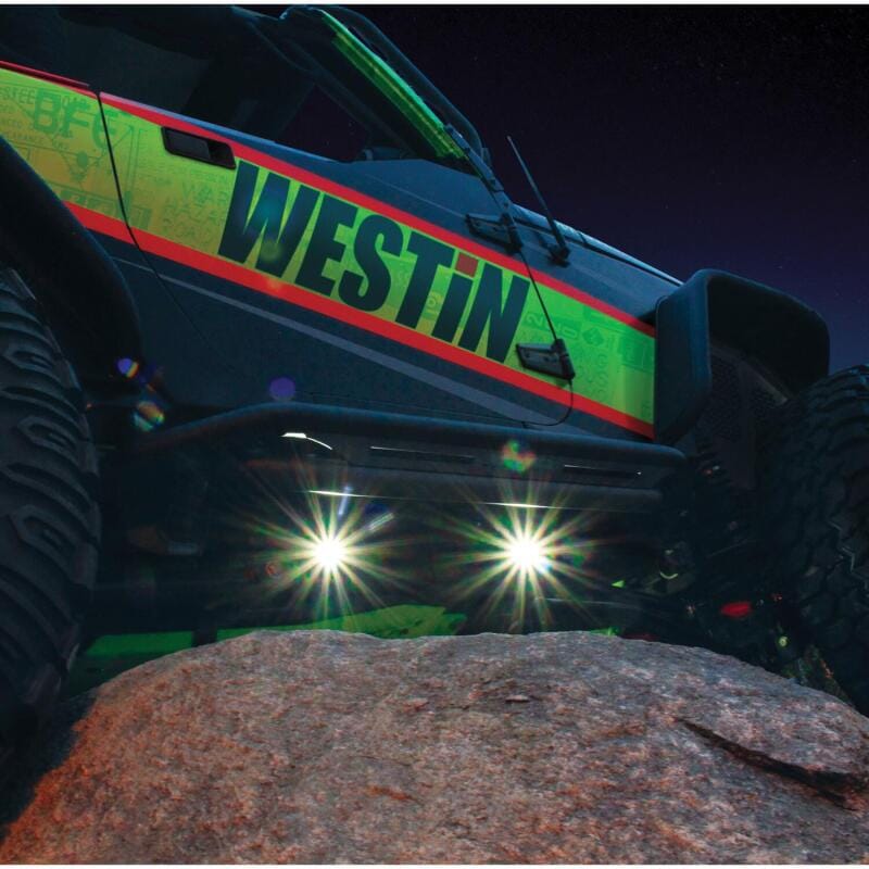 Westin LED Rock Light Kit - 07-18 Jeep Wrangler JK / 18-19 Jeep Wrangler JL - Black thumbnail 2