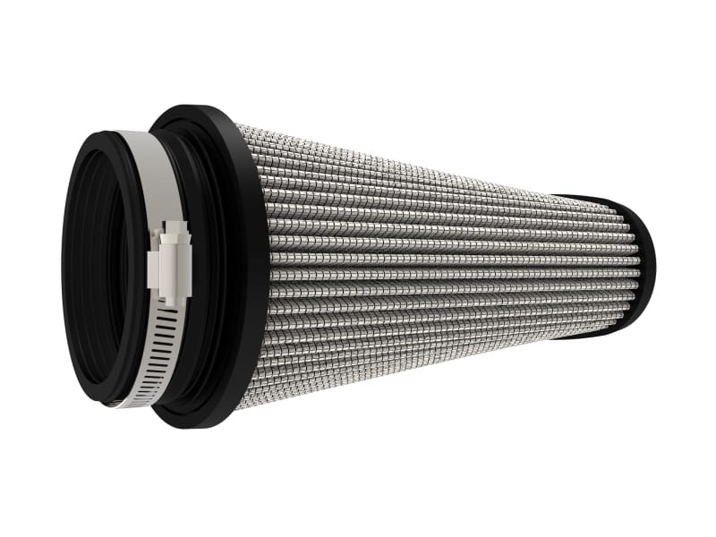 aFe Magnum FLOW Pro DRY S Universal Air Filter 3.5in Flange 5.75x5in Base 6x2.75in Top 6.5in Height thumbnail 2