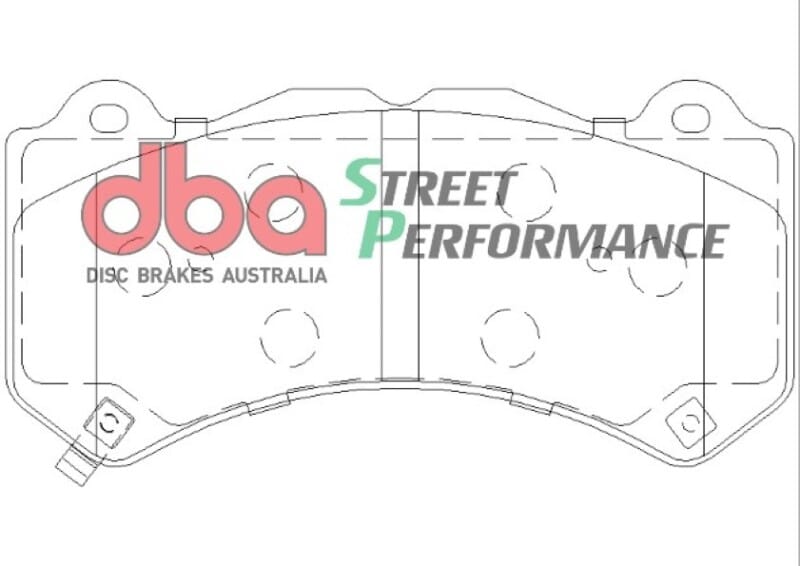DBA 07-22 Nissan GT-R R35 Front Street Performance Brake Pad Kit thumbnail 3