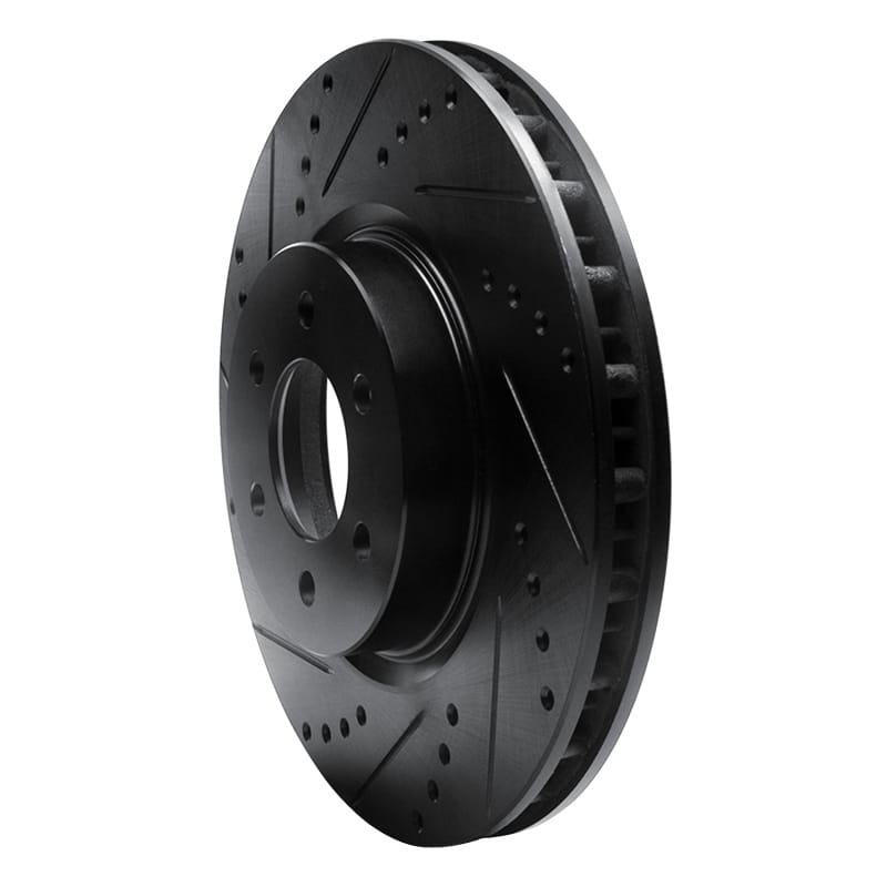 R1 92-02 Dodge Viper Front Left Drilled & Slotted Black Brake Rotor thumbnail 2