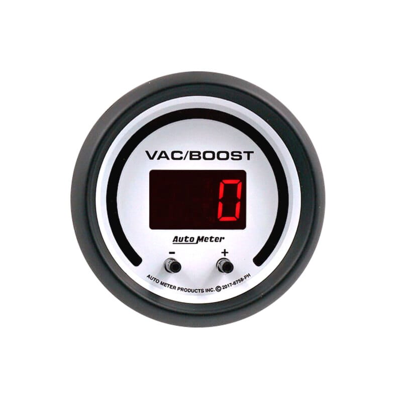 Autometer 52.4mm White Switchable 0-1600 PSI / 0-110 BAR Vacuum/Boost Phantom Elite Digital Gauge thumbnail 3