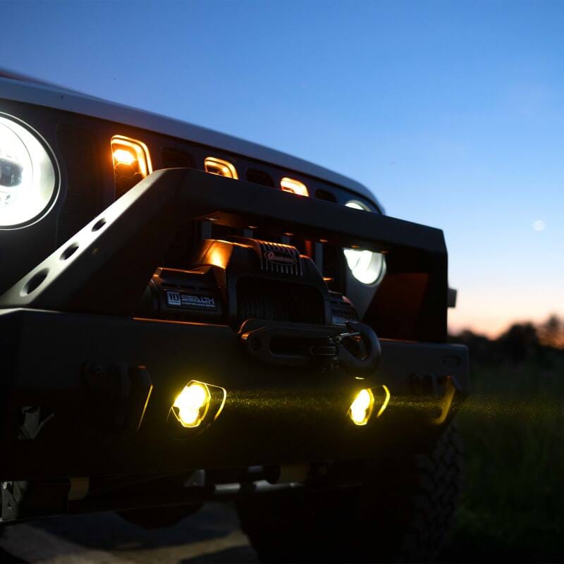 KC HiLiTES FLEX ERA 3 Dual Mode SAE Fog Lights - 2-Light Master Kit for Jeep Aftermarket Bumpers thumbnail 5