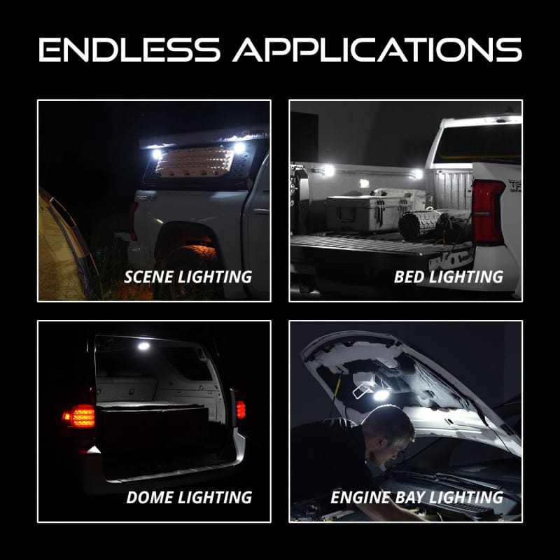 Diode Dynamics Stage Series SXS Rock Light Installer Kit - White Diffused M8 (8-pack) thumbnail 7