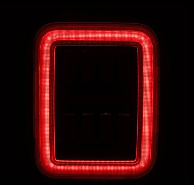 AlphaRex 19-24 Jeep Gladiator JT Nova-Series Prismatic LED Tail Lights - Black-Red thumbnail 4
