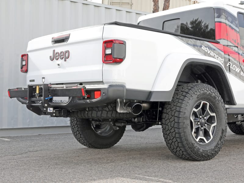 aFe 2021+ Jeep Gladiator V6-3.0L (td) Vulcan Series 3in 304 SS DPF-Back Exhaust System - Black Tip thumbnail 5