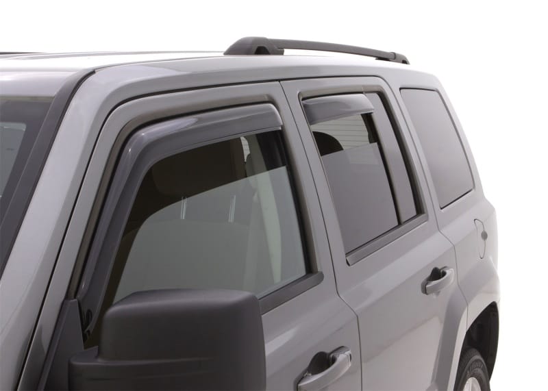 AVS 07-18 Jeep Patriot Ventvisor In-Channel Front & Rear Window Deflectors 4pc - Smoke thumbnail 2