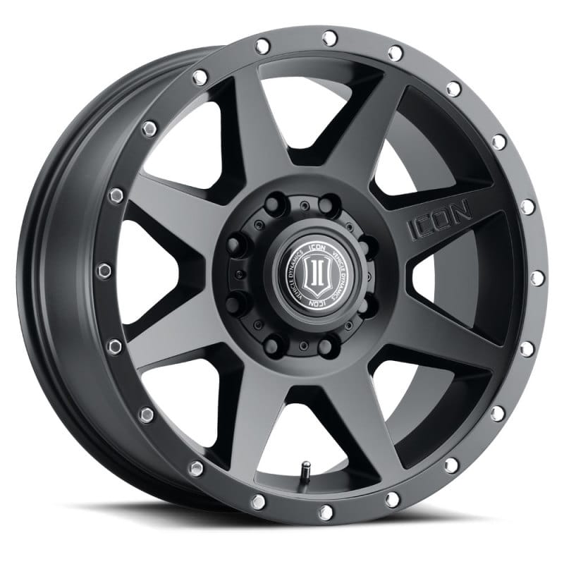ICON Rebound 20x9 8x6.5 12mm Offset 5.5in BS 121.40mm Bore Satin Black Wheel