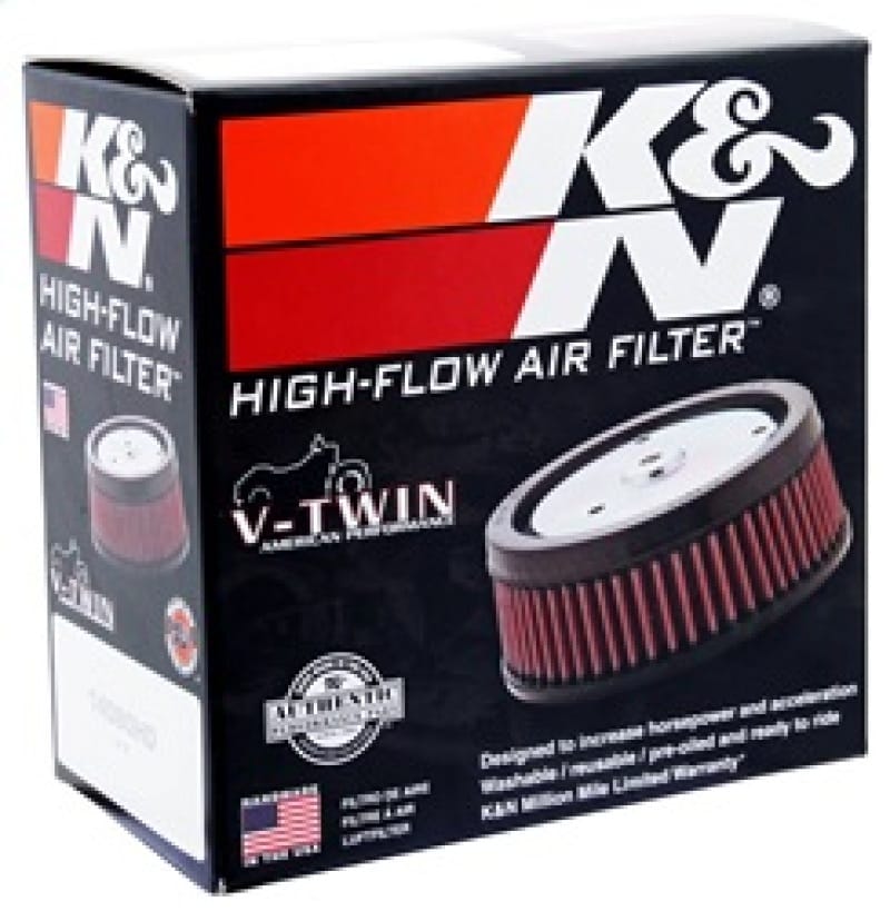 K&N Universal Chrome Filter 2.438in Flange ID x 5.125in OD x 2in H thumbnail 5