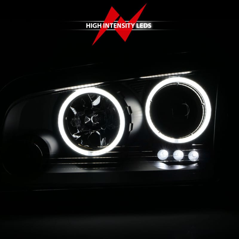 ANZO 2006-2010 Dodge Charger Projector Headlights w/ Halo Chrome (CCFL) thumbnail 8