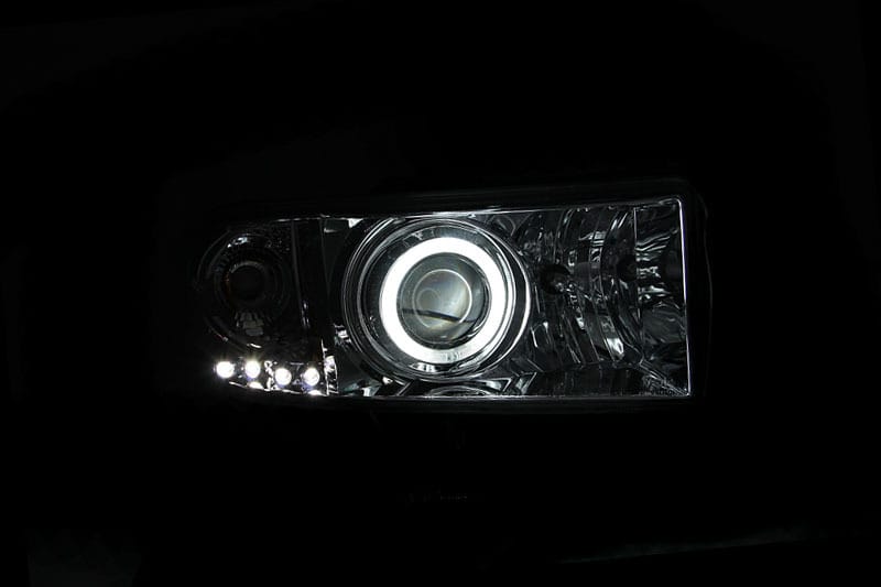 ANZO 1994-2001 Dodge Ram Projector Headlights w/ Halo Chrome - 111056 thumbnail 3