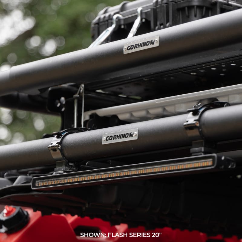 Go Rhino Xplor Flash Series Single Multi Function LED Light Bar (Track Mount) 30in. - Blk thumbnail 6