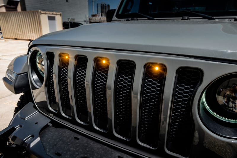 Oracle Pre-Runner Style LED Grille Kit for Jeep Wrangler JL - Amber thumbnail 5