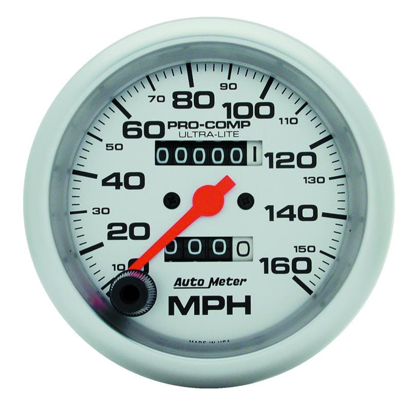Autometer Ultra-Lite 3-3/8 inch 160 MPH Mechanical In Dash Speedometer