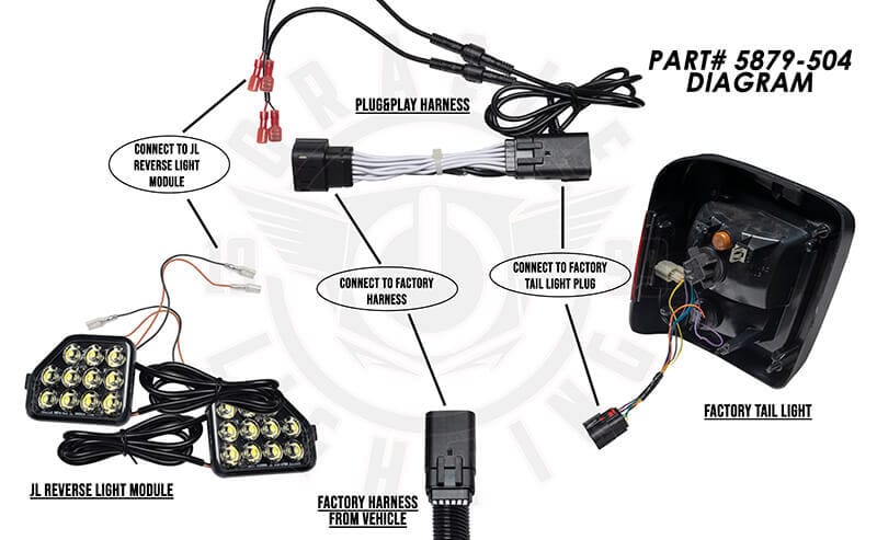Oracle Plug & Play Wiring Adapter for Jeep Wrangler JL Reverse Lights