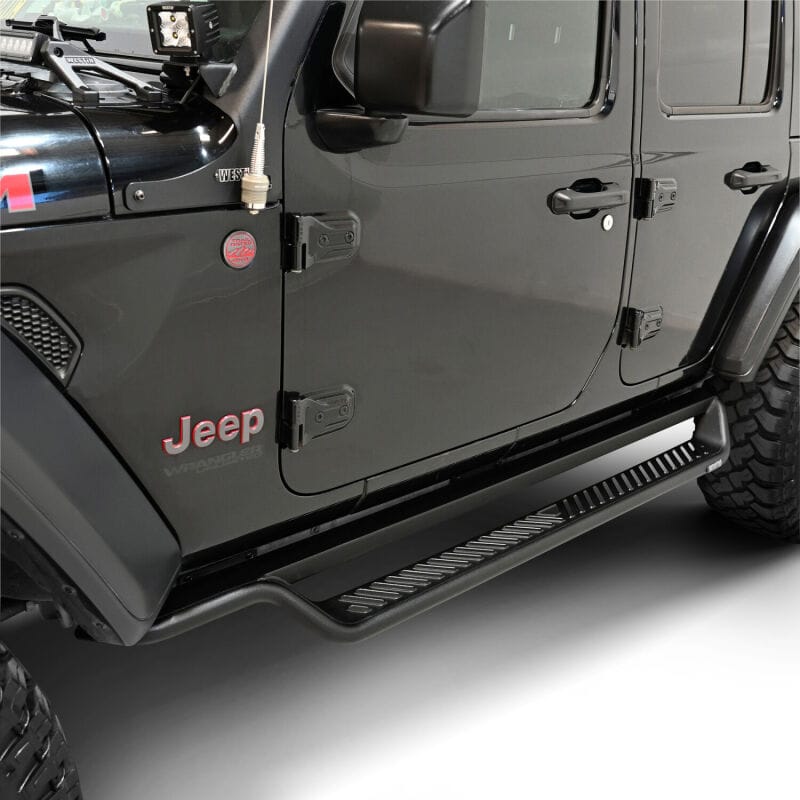 Westin 18-26 Jeep Wrangler 4dr Outlaw Drop Running Boards - Tex. Blk thumbnail 3