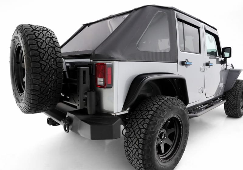 Rampage 07-18 Jeep Wrangler JK Unlimited TrailCrawler Rock Slider & Rocker Guard - Black thumbnail 2