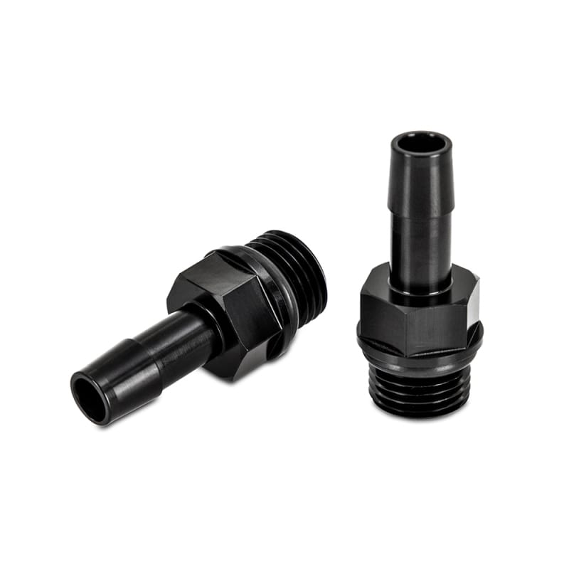 Mishimoto 2pcs M16x1.5 3/8in Aluminum Catch Can Fitting Black thumbnail 2