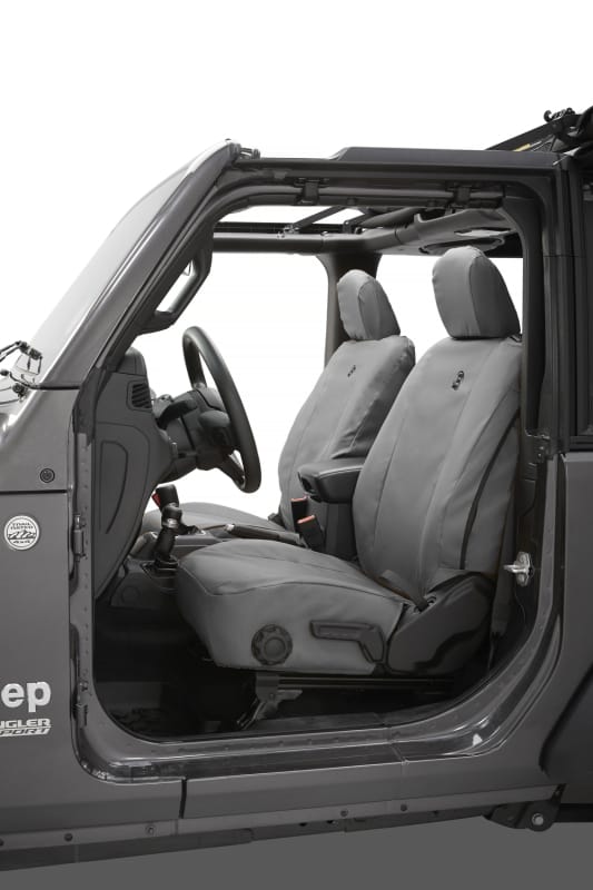 Bestop 18-26 Jeep Wrangler JL 2-Door Front Seat Covers (Charcoal)